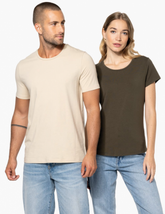 T-shirt col rond coton...