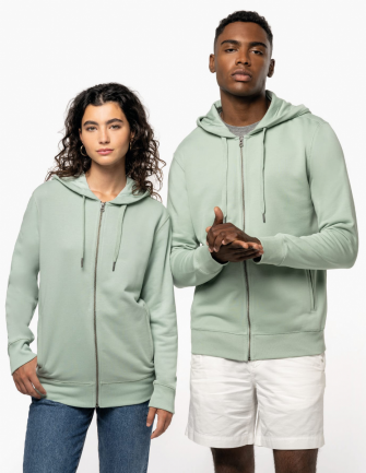 Sweat-shirt zippé à capuche...