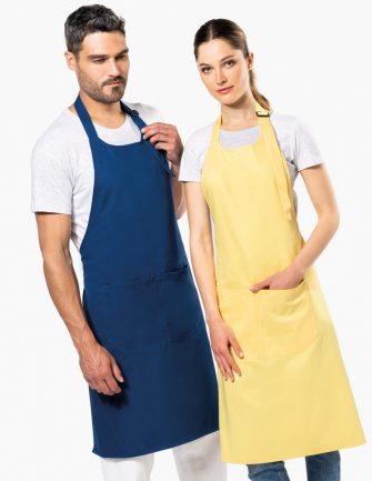 Tablier avec poche en coton...