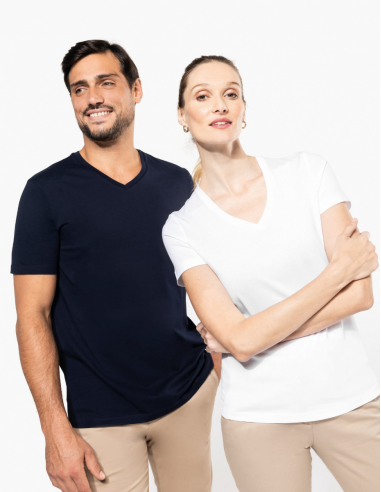 T-shirt coton Supima® Premium col V