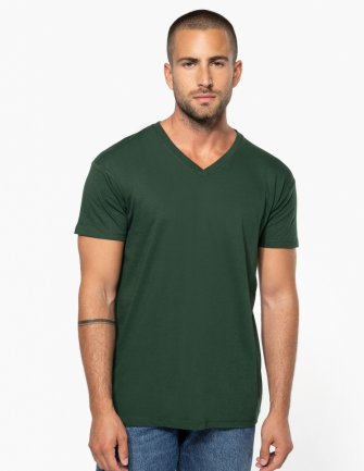 T-shirt col V coton bio