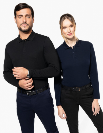 Polo Supima® manches longues
