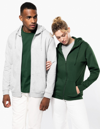 Sweat-shirt zippé capuche...