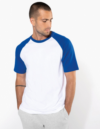 T-shirt bicolore manches...