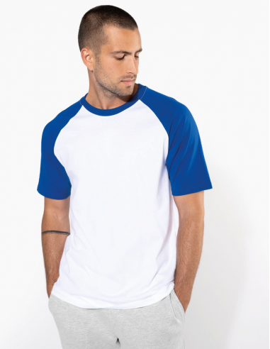 T-shirt bicolore manches courtes