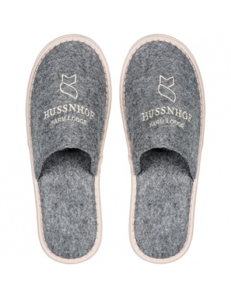 Chaussons d'hôtel en feutre