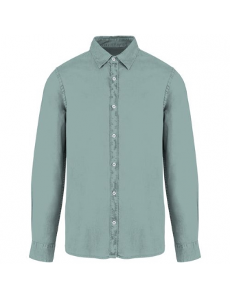 Chemise délavée en coton twill 2