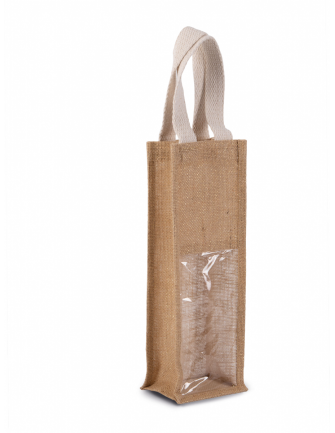 Sac porte bouteille en jute 2