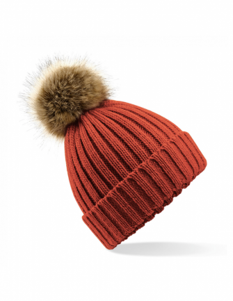Bonnet epais pompon fausse...