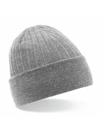 Bonnet côtelé revers