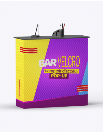 Comptoir d'accueil velcro