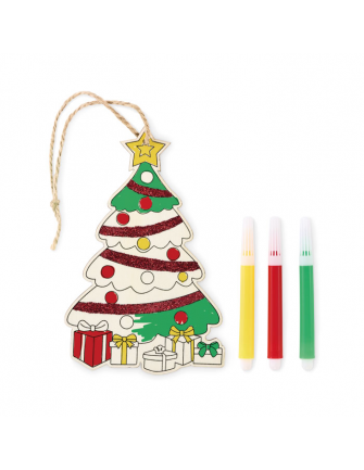 Sapin de Noël à colorier