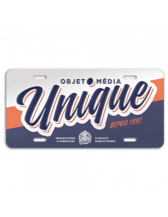 Plaque aluminium rectangle 2