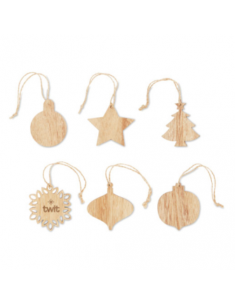 Décorations de Noël en bois