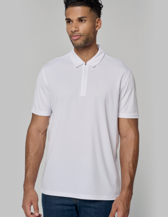 Polo de sport col 1/4 zip...