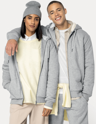 Sweat-shirt zippé doublé...