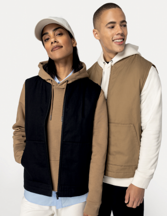 Bodywarmer col teddy Unisexe