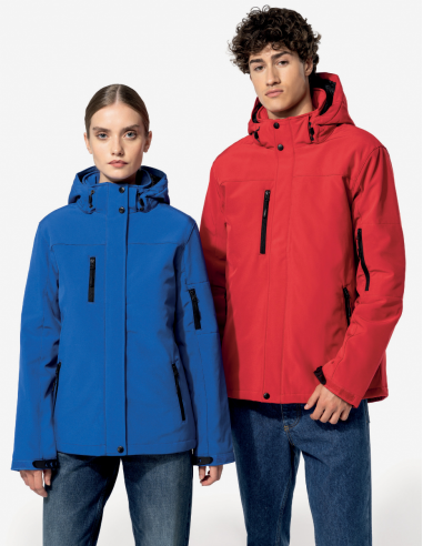 Parka softshell doublée capuche
