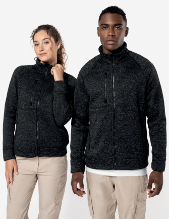 Veste zippée chinée