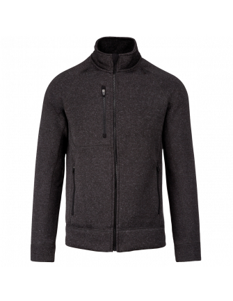 Veste zippée chinée 2