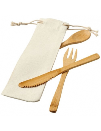 Ensemble de couverts en bambou 2