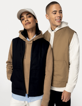 Bodywarmer col teddy Unisexe