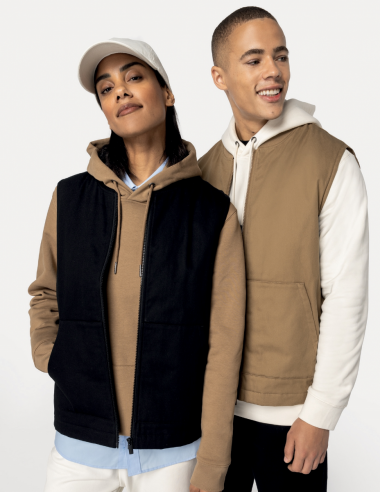 Bodywarmer col teddy Unisexe