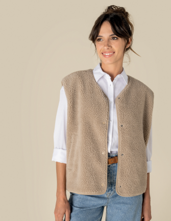 Veste sans manches sherpa...