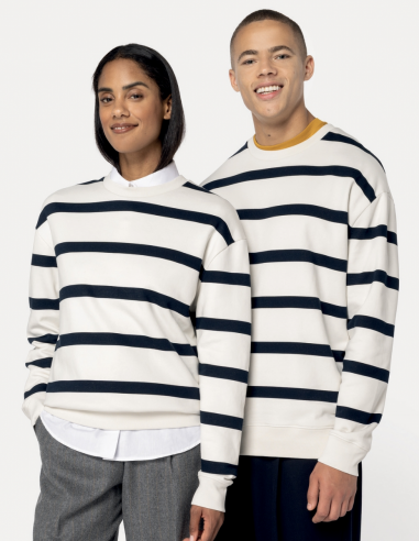 Sweat-shirt à rayures Unisexe
