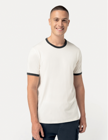 T-shirt bords contrastés