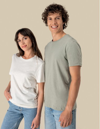 T-shirt coton bio et lin Unisexe