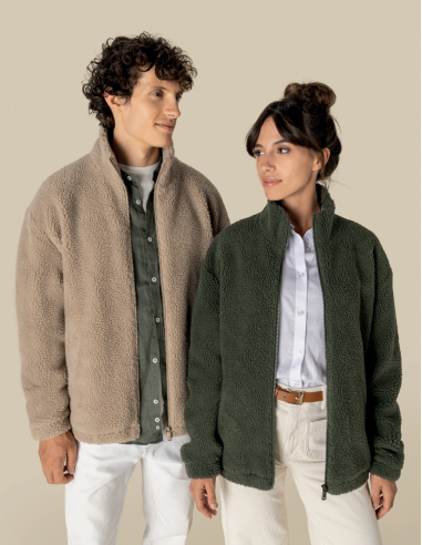 Sweat-shirt zippé sherpa Unisexe