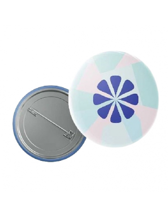 Badge métal avec épingle au...