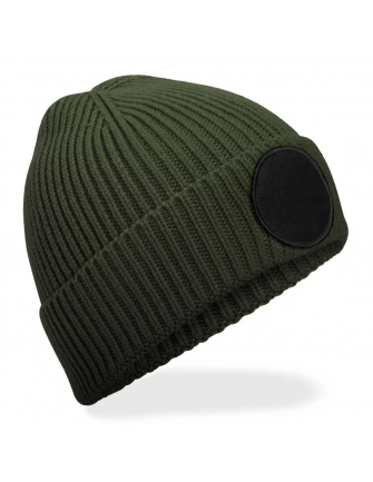 Bonnet maille côtelée patch... 2