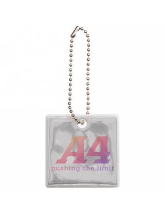 Porte-clés carré réfléchissant 2