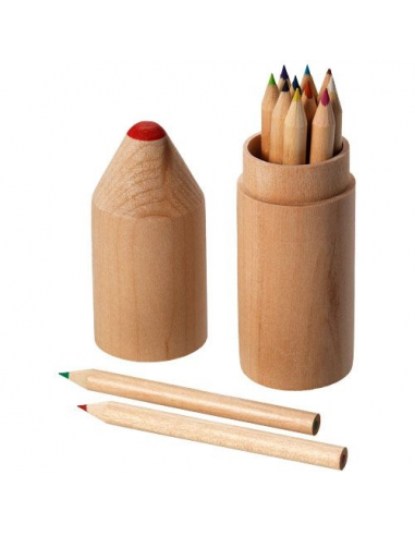 Set de 12 crayons de couleur en bois