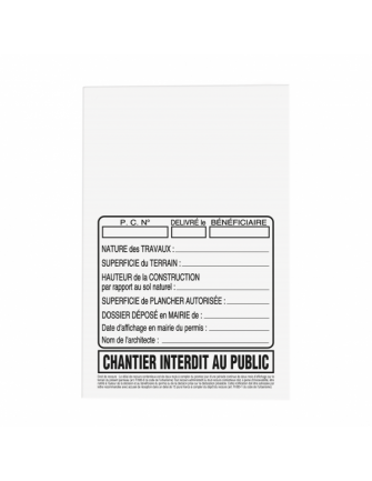 Panneau de chantier 2