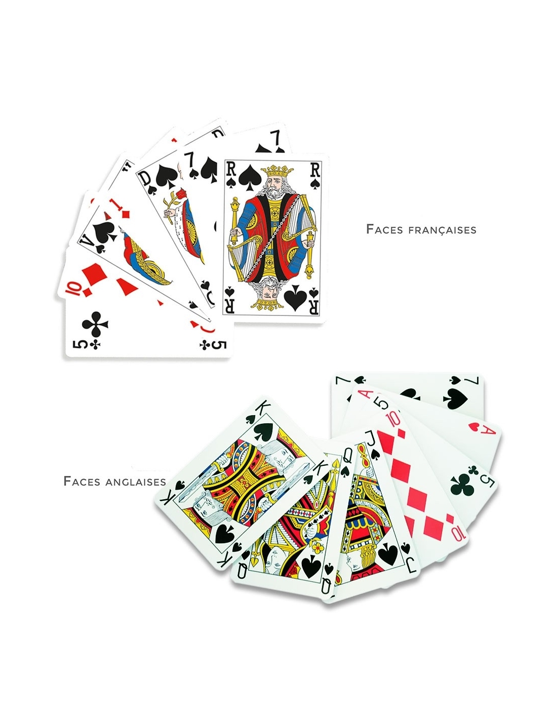 Jeu de 52 cartes personnalisé Bridge