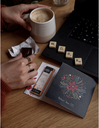 Carte barre de chocolat 10g 2