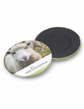 Magnet bouton rond Made in...