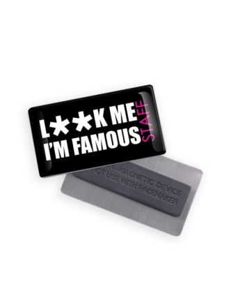 Badge aimant rectangle Made...