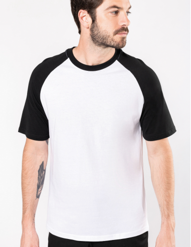 T-shirt Baseball bicolore Homme