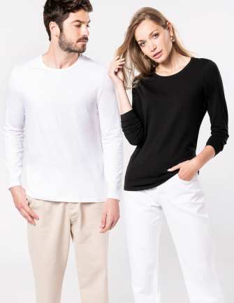 T-shirt col rond manches...