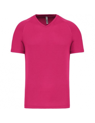 T-shirt sport col V 2