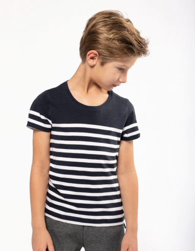 T-shirt marin coton bio Enfant