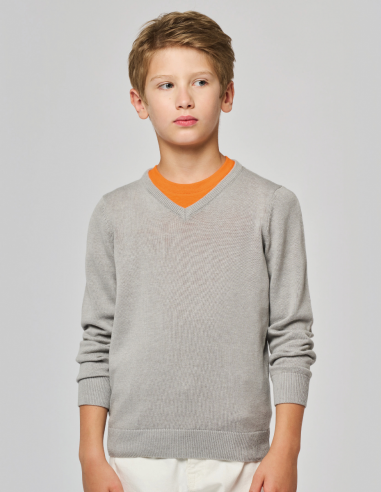 Pull col V Enfant