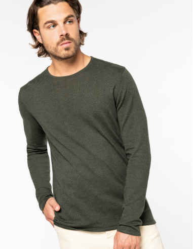 Pull Col rond Lyocell TENCEL™ Homme