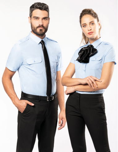 Chemise pilote manches courtes