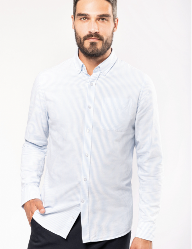 Chemise Oxford lavée manches longues...