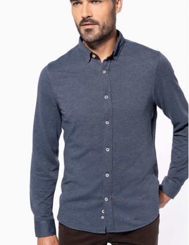 Chemise maille jacquard Homme